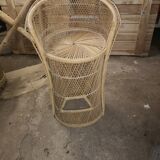 Rattan bar and 3 stools