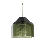 Mid-Century Scandinavian Glass & Brass Ceiling by C. Fagerlund for Orrefors