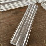 Vintage knife holders of 6, in glass