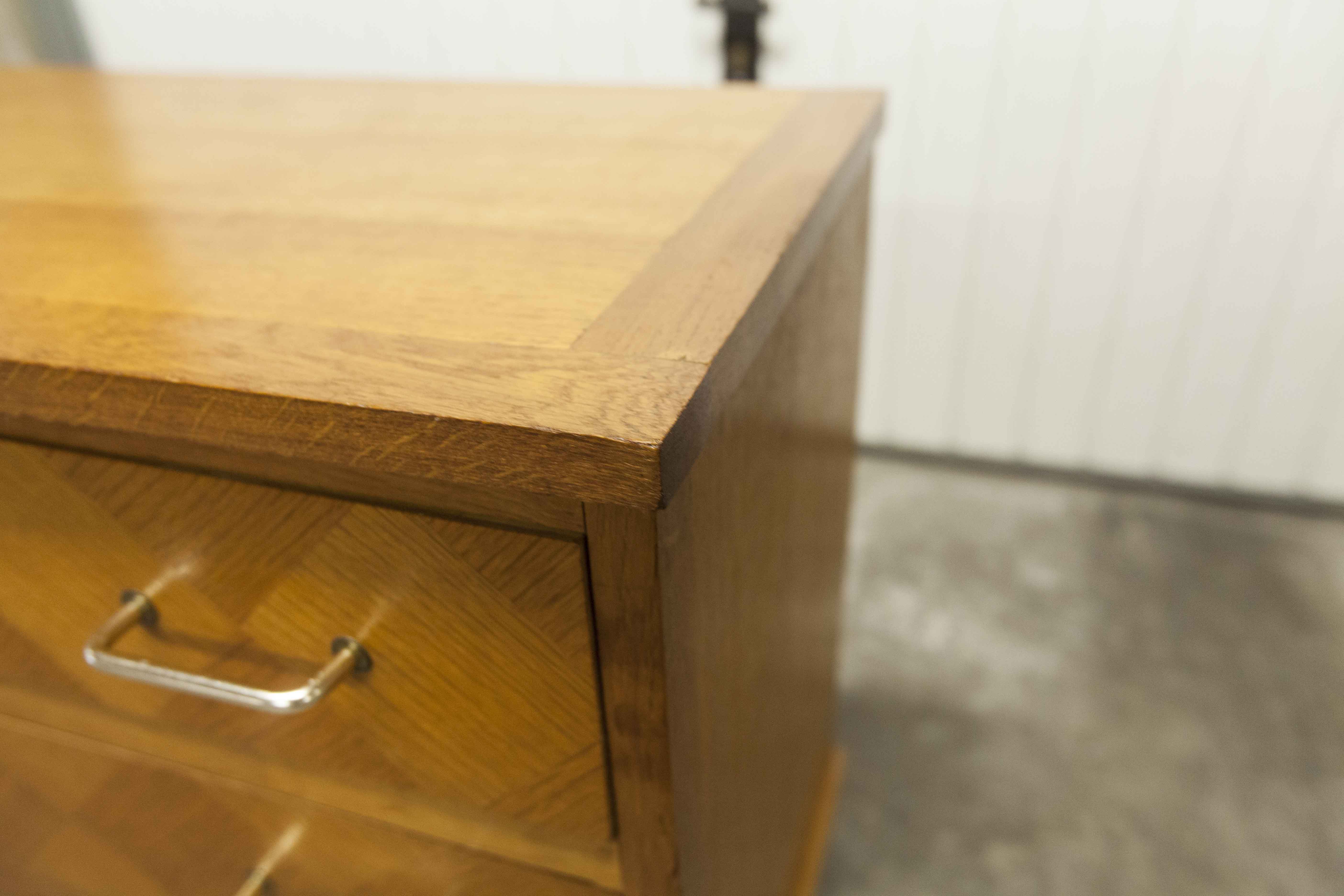 Commode scandinave 3 tiroirs années 60 pieds compas