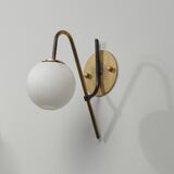 Applique murale sophistiquée italienne du milieu du siècle, années 1950