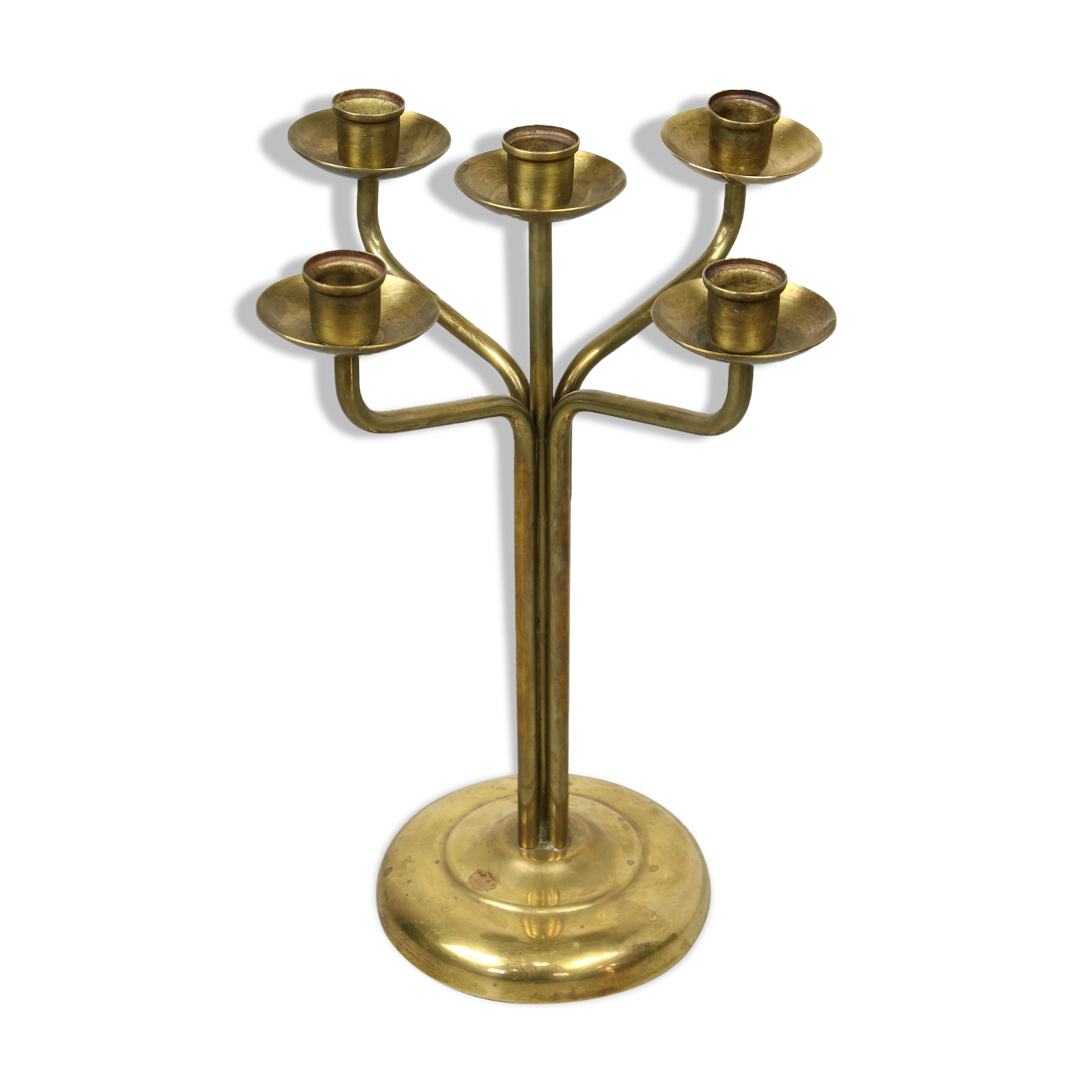 Vintage Brass 5-arm candlestick