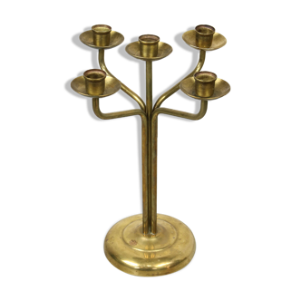 Vintage Brass 5-arm candlestick