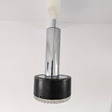 Metal and bubbled glass pendant light, Staff design, 1970s