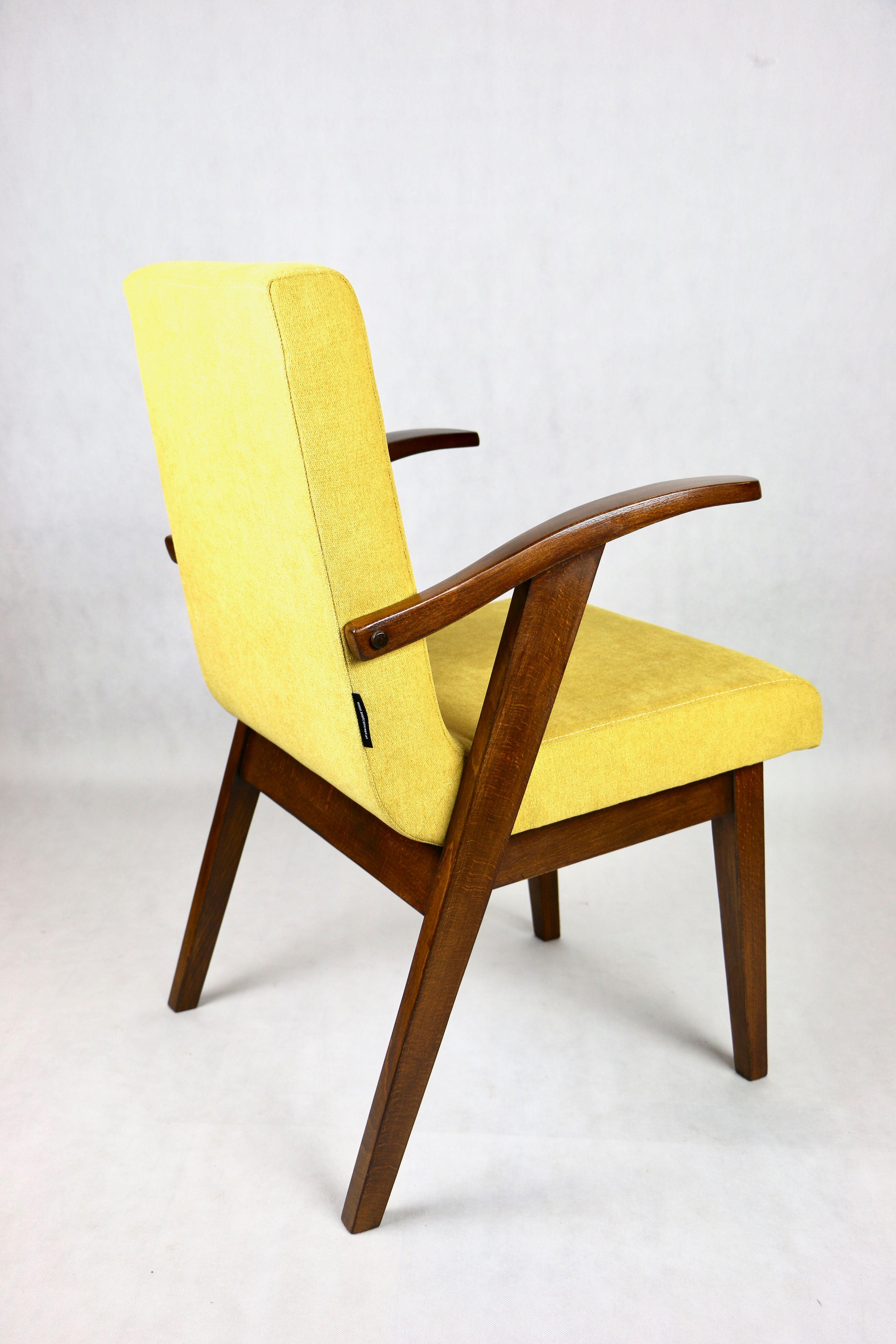 Vintage yellow armchair, 1970s