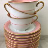 Coffee service x 8 porcelain from Vierzon