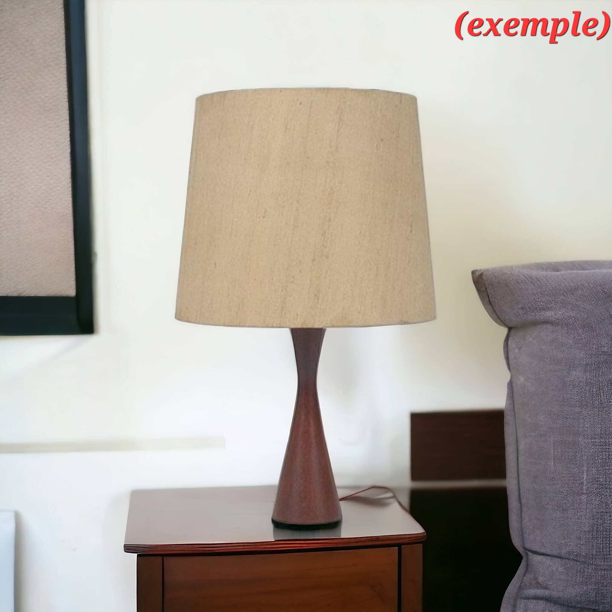 Scandinavian teak lamp base 1960