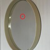 Vintage pop round mirror 1970s 49x49cm