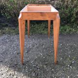 Vintage extendable wallet table in teak and beech.