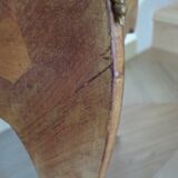 Pair of 2 Louis XV bedside tables - marquetry - 2 drawers - pink marble