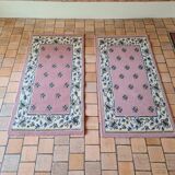 Pair of front of bed rugs 2 times 1m10 x 0m57