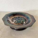 Silver-plated shell butter dish