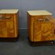 1940s set of bedside tables by Jindrich Halabala, Czechoslovakia