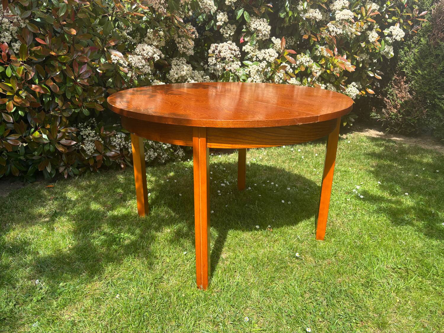 Table ronde extensible vintage