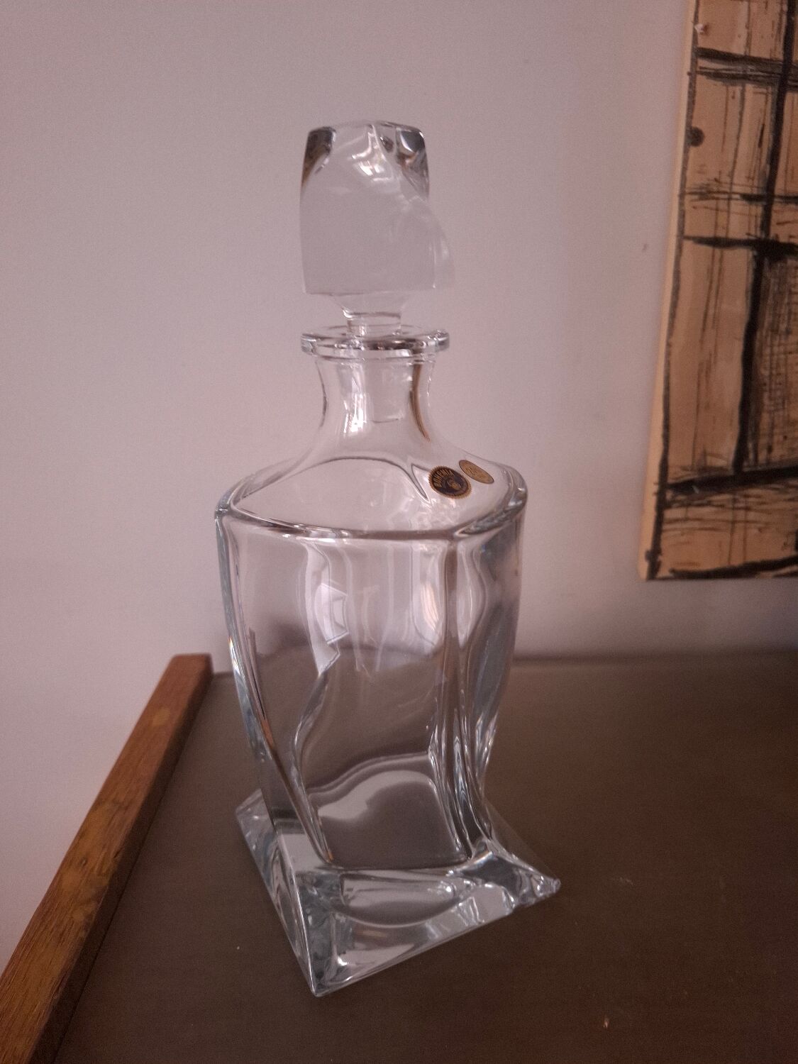 Bohemian crystal carafe (in box)