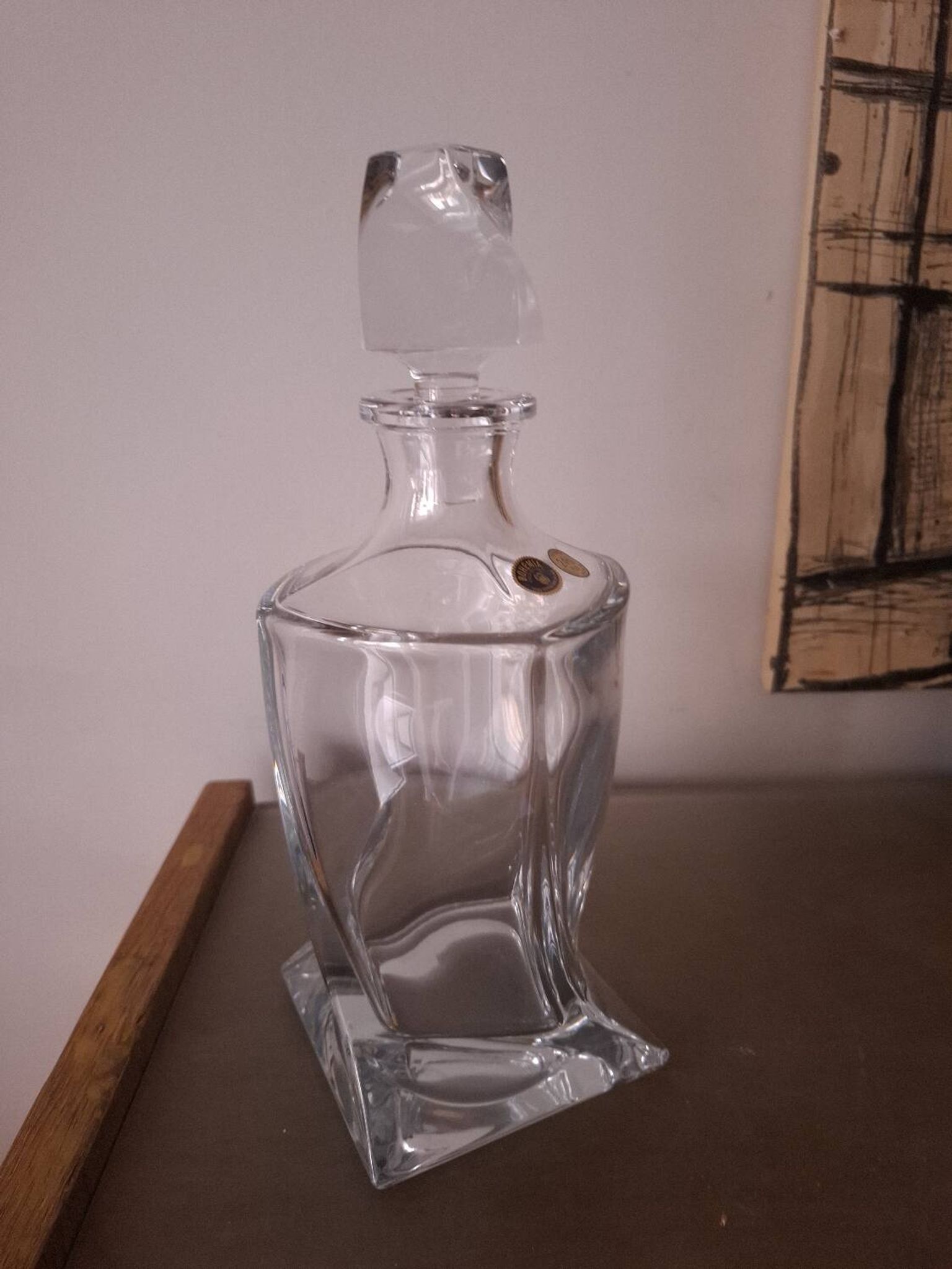Bohemian crystal carafe (in box)