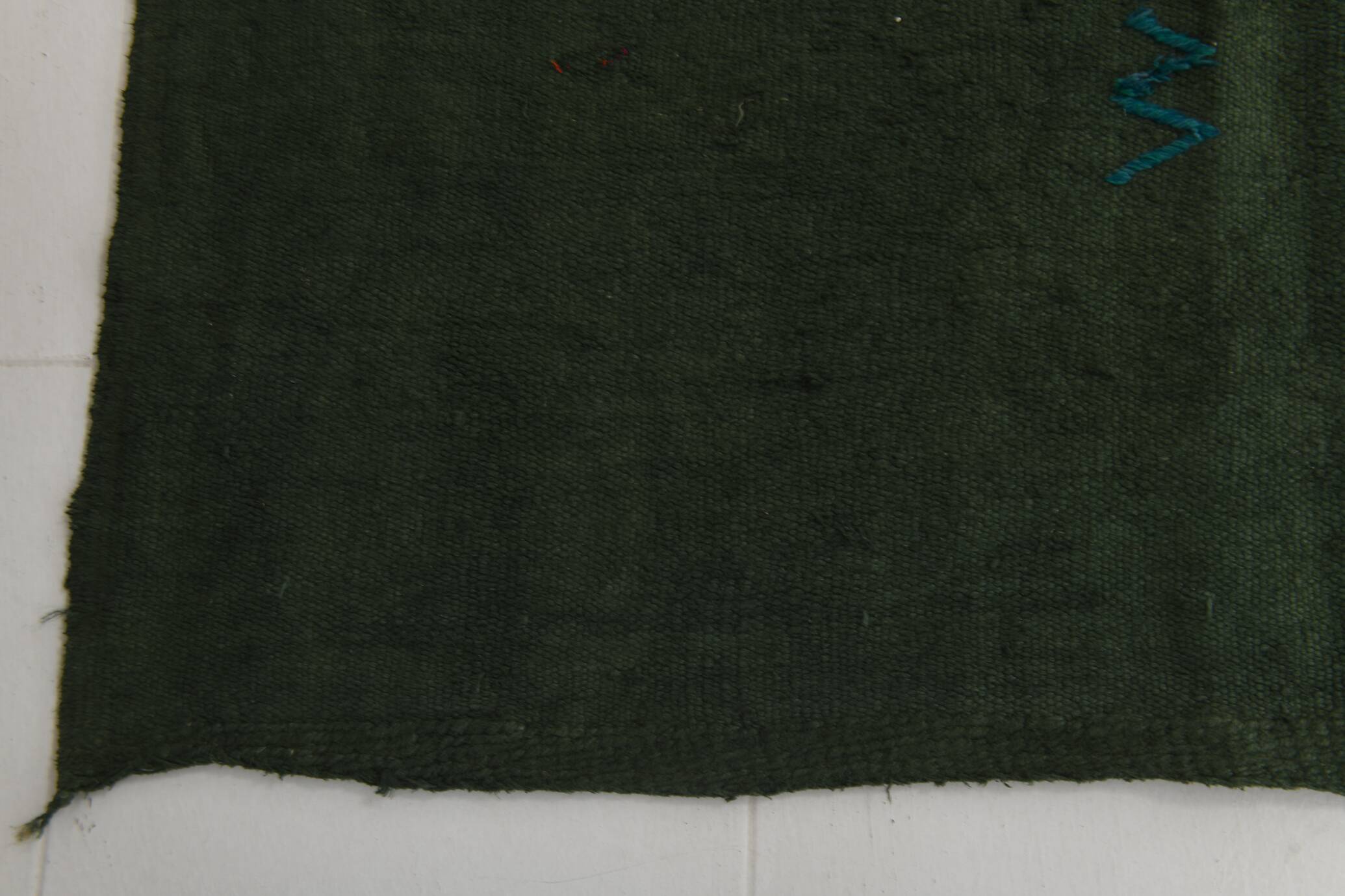 Army Green Turkish Vintage Rug, 132x199Cm