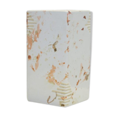 White square vase of pink spots from Denmark