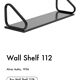 2 Artek 112 B Alvaar Alto design black shelves