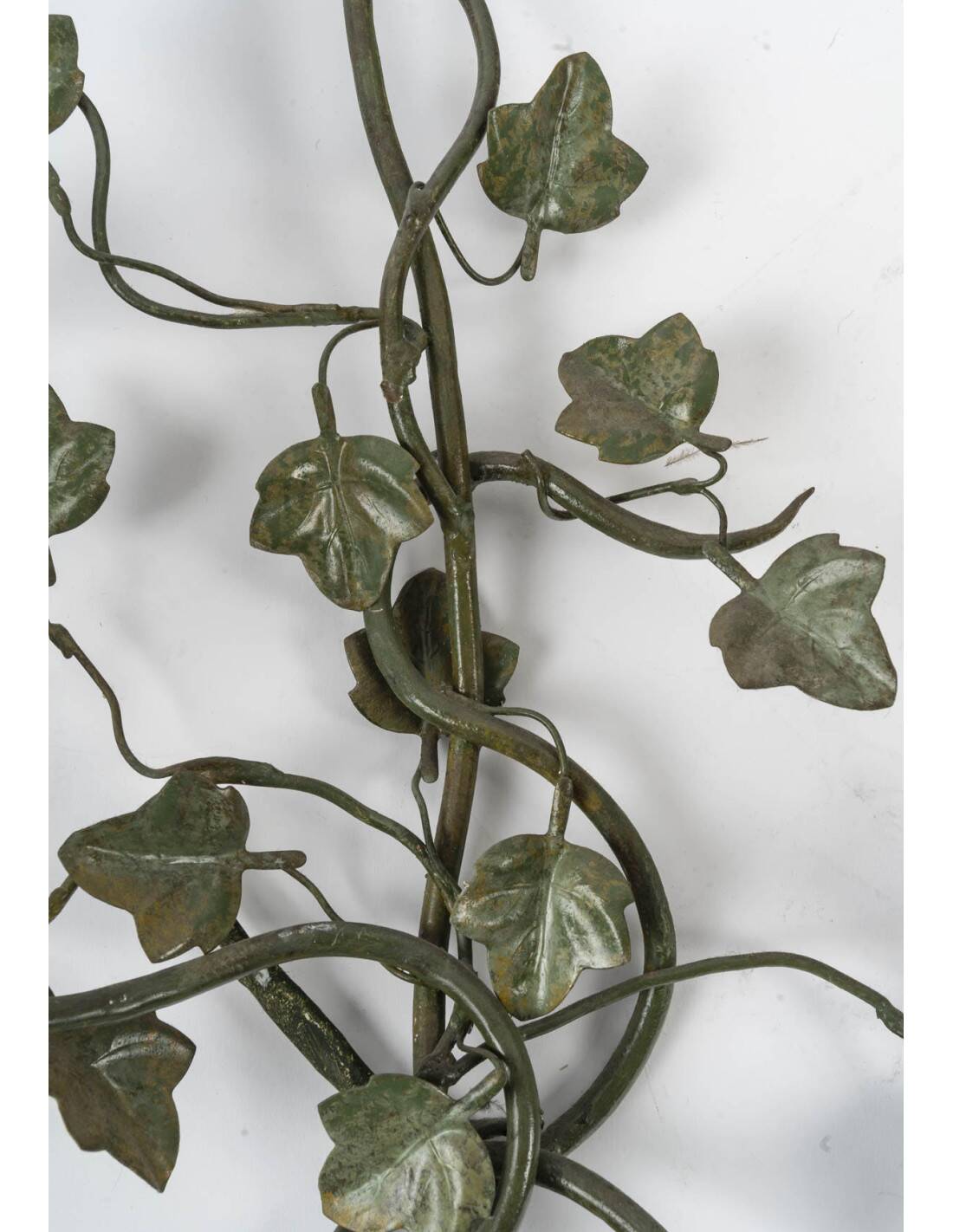 Pair of 20th century two-light painted metal wall lights.