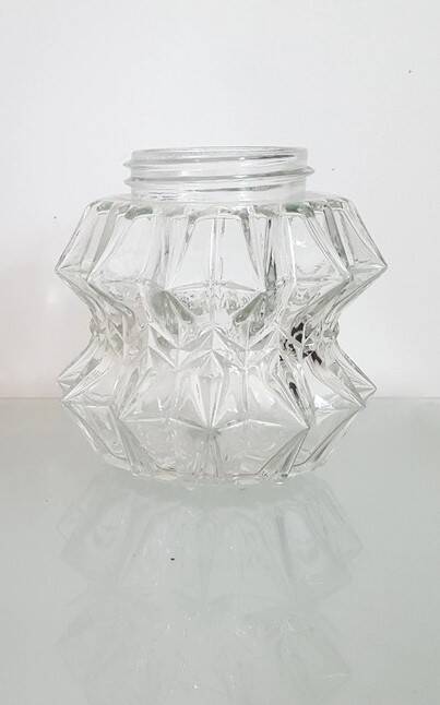 1 vintage lampshade from the 60s-70s, Diamant model in brutalist space age style.