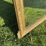Large antique mercury-gilded mirror from the Napoleon III period