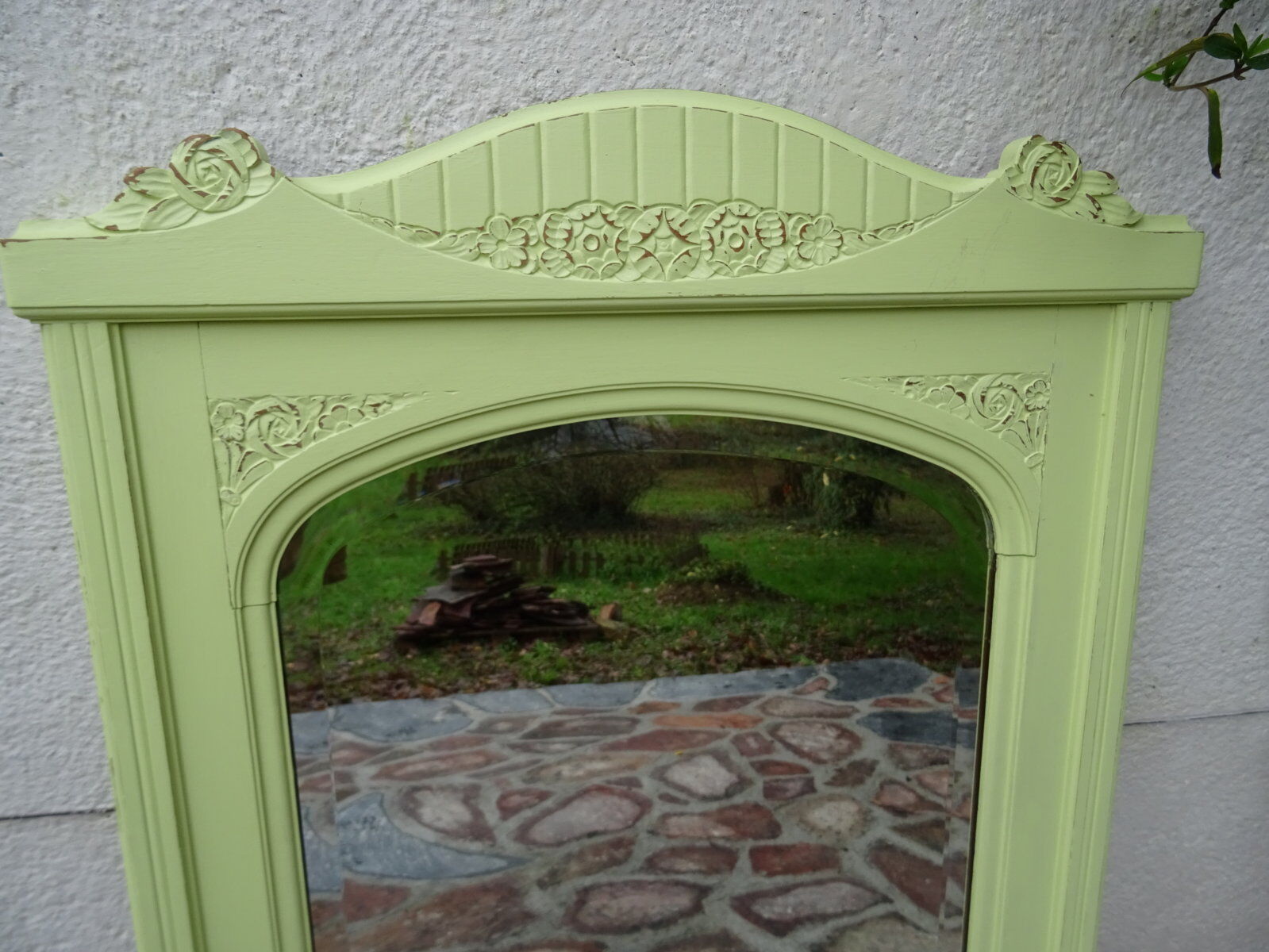 Solid oak framed mirror 77x120