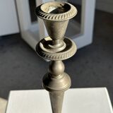 Large antique silver-plated candlestick H29 D10.5