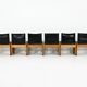 6 Monk dining chairs by Afra & Tobia Scarpa for Molteni, 1970