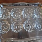 Set of 8 glass cups by Arcoroc