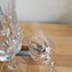 Duo of crystal glasses