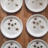 Set of 6 vintage Sarreguemines plates