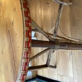 Braided rattan table