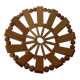 Olive wood fruit bowl