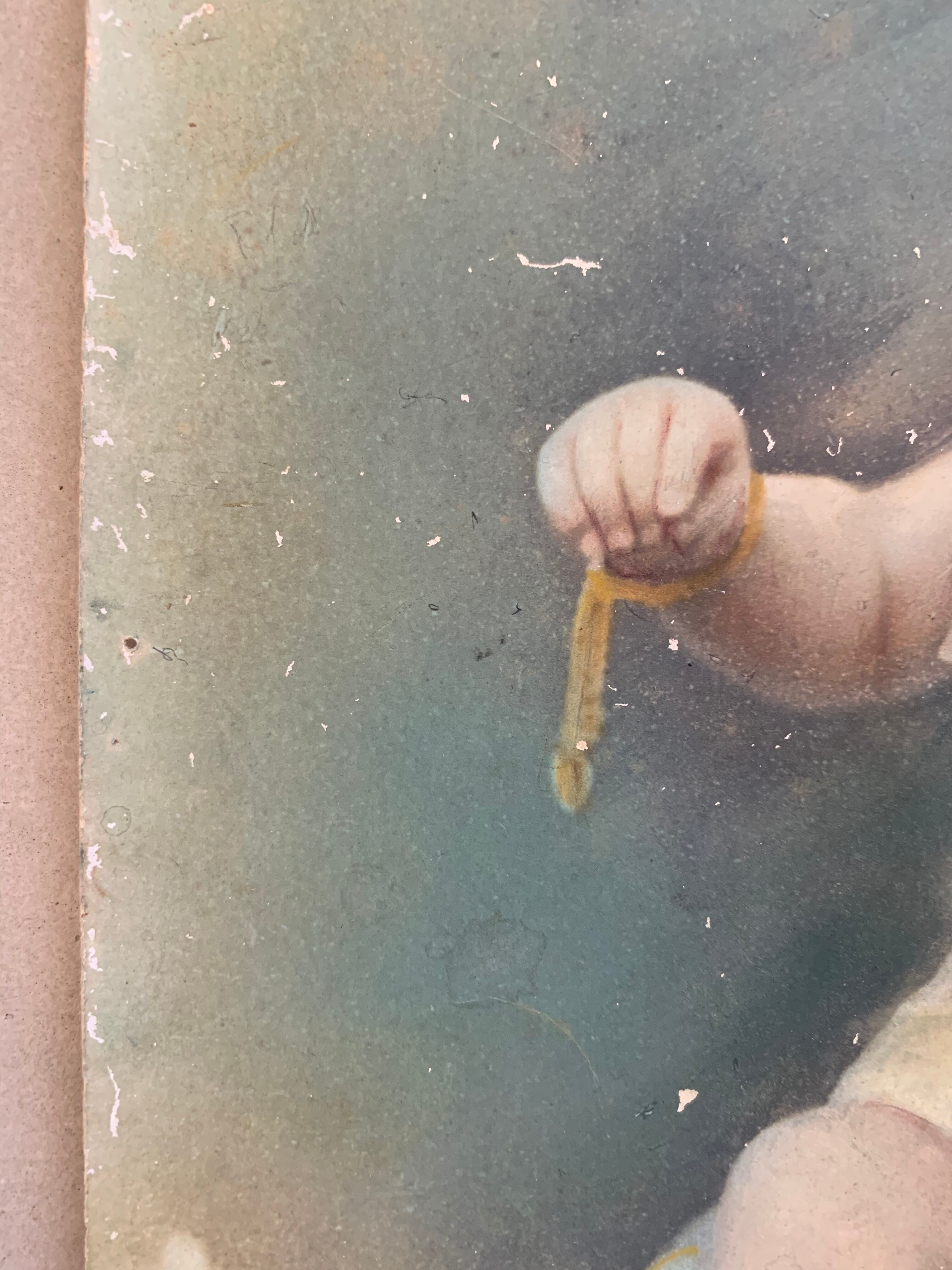 Old colorized photography / girl portrait