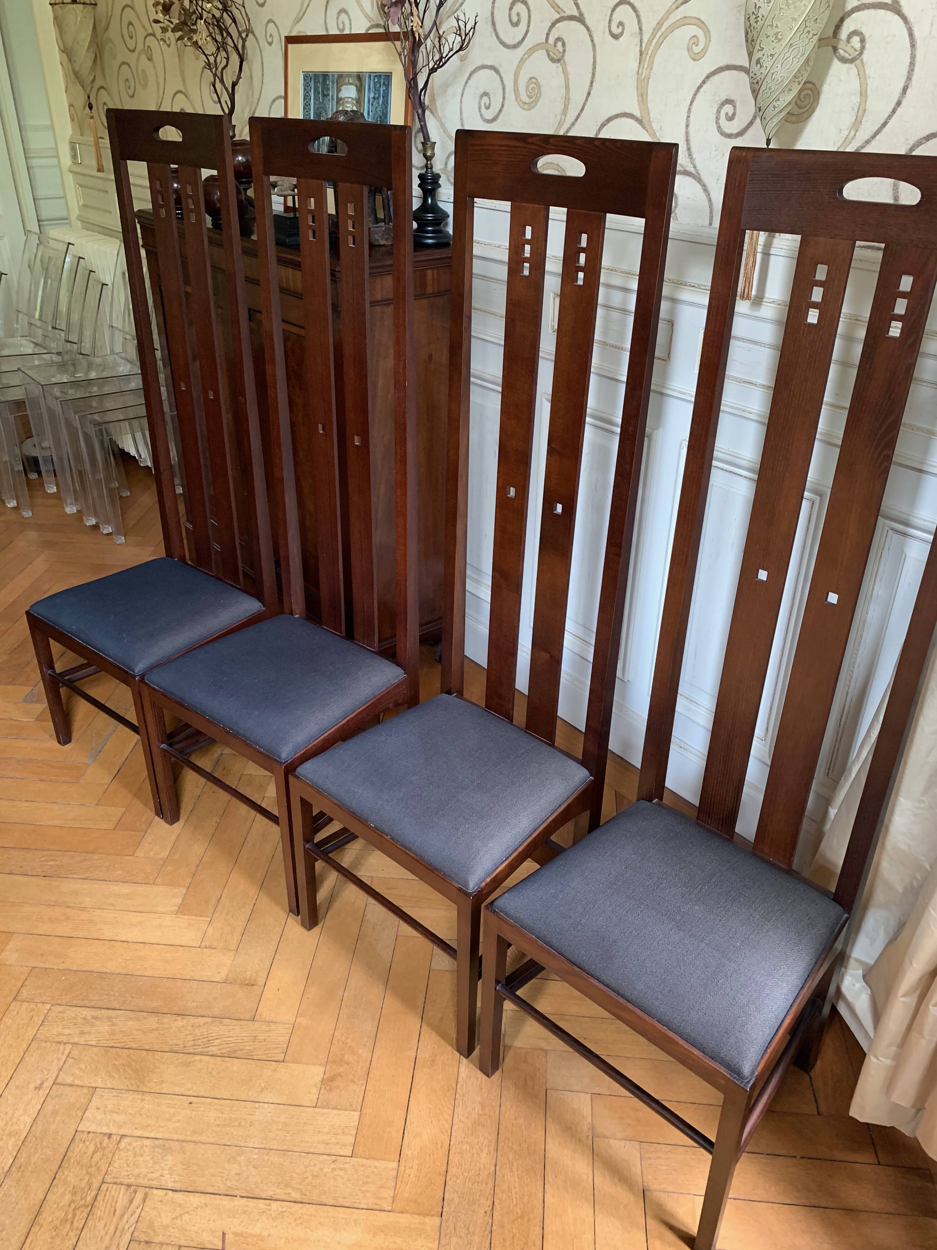 4 Chaises Mackintosh