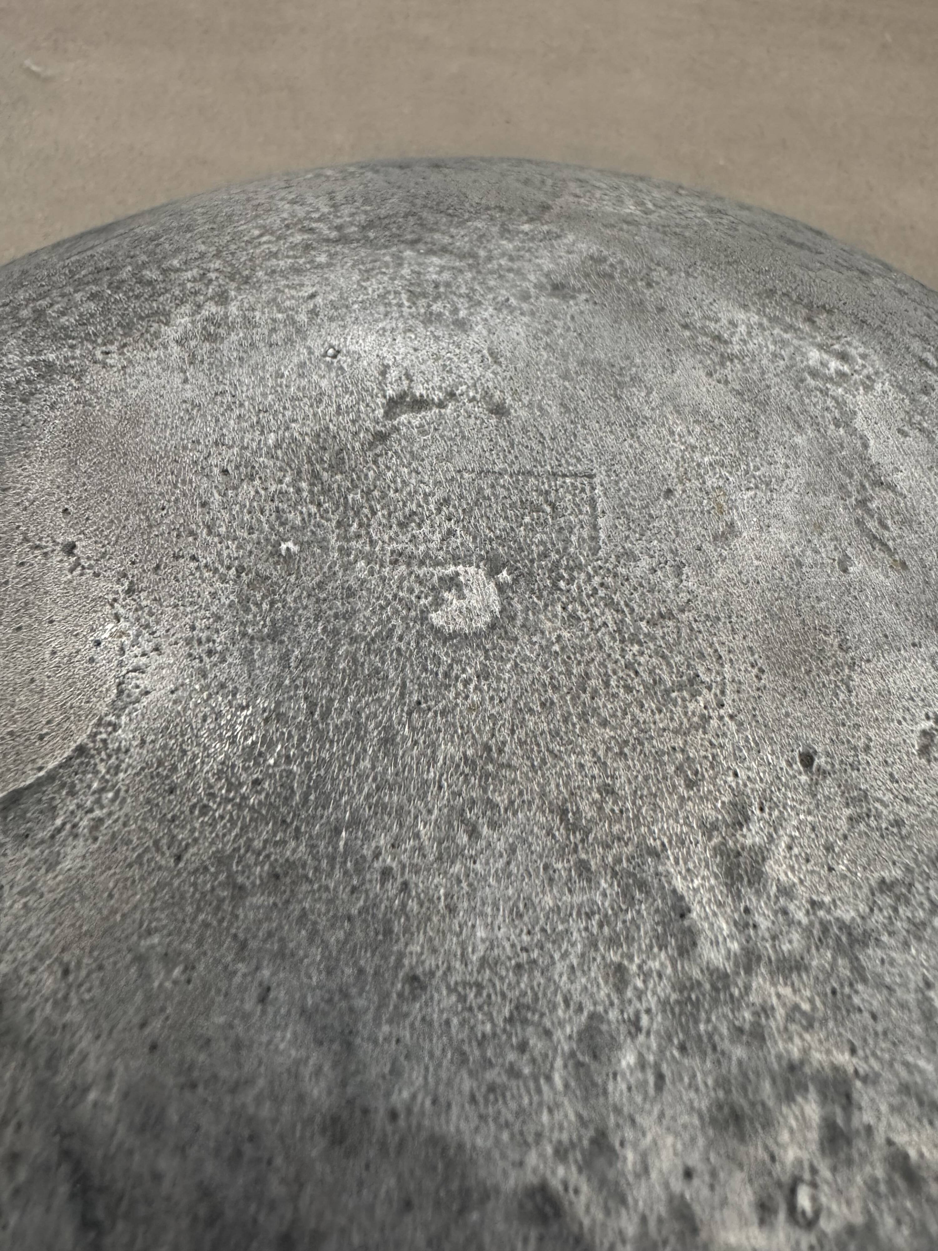 Pocket Video / Metal Ashtray with Brutalist Design Signed Cycladic Art Muse