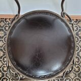 Metal and leather chair