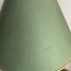 Brass lamp, fabric lampshade