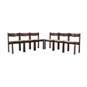 Set of six oak chairs, Danish design, 1960s, made by Uldum Møbelfabrik