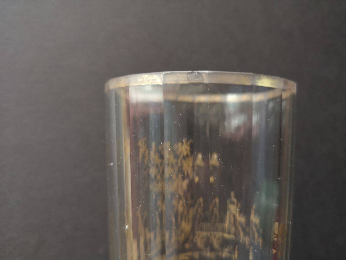 High crystal and gilding glass - Late 18th century early 19th