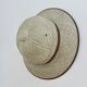 Hat, colonial helmet, wicker, wall decoration, 60s 70s