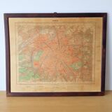 Old map Paris 1922