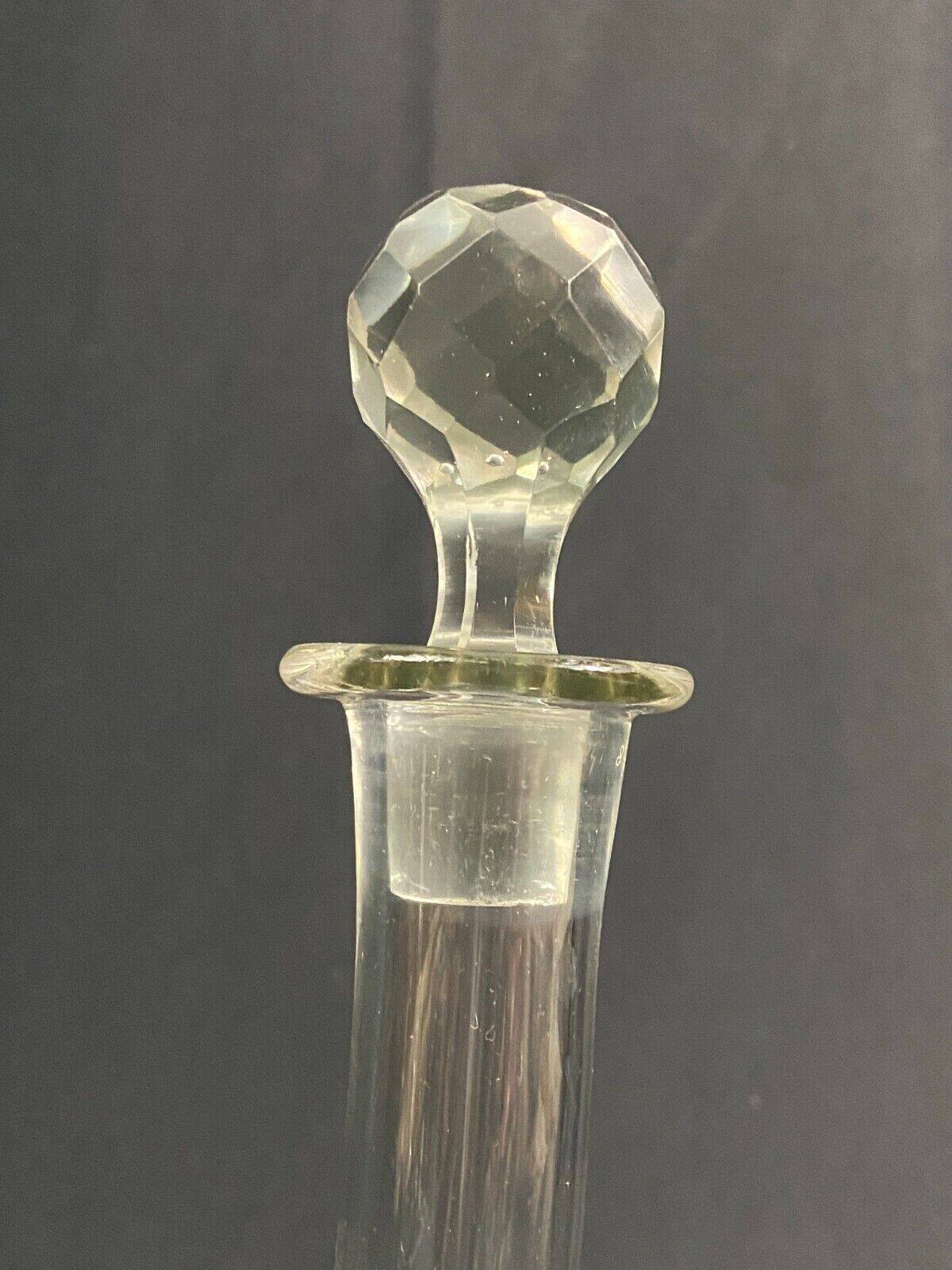 Crystal carafe with needle-engraved decoration 19th century Baccarat Saint Louis