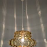 Amber crystal pendant lamp from the 60s/70s