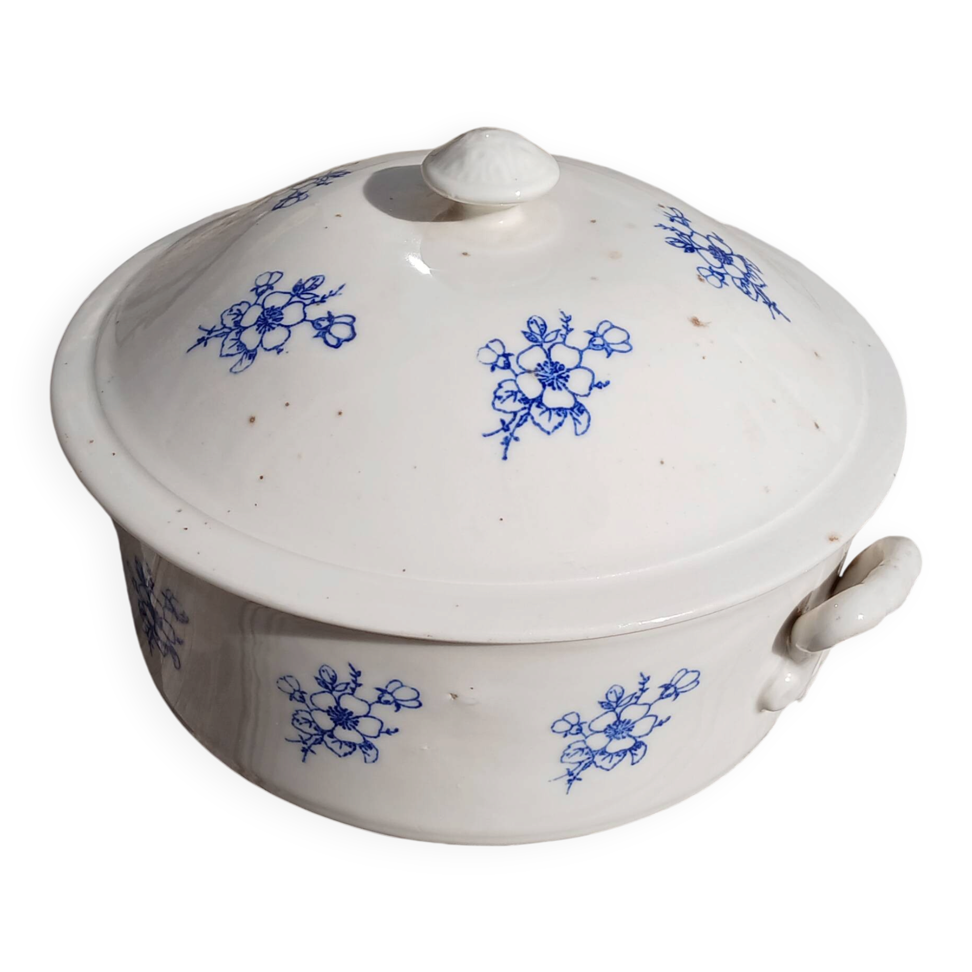 Large Soup Tureen, Earthenware from Saint-Uze