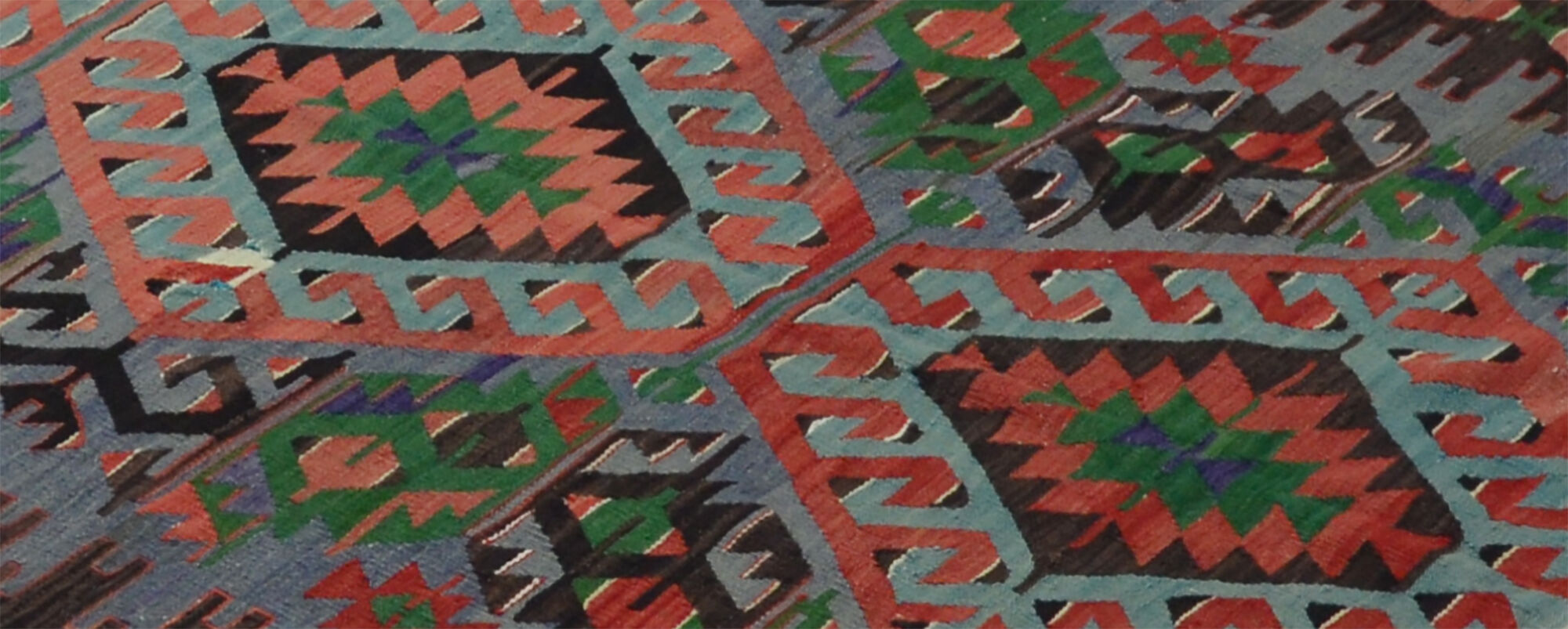 Anatolian handmade kilim rug 342 cm x 150 cm