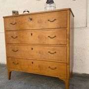 Commode suédoise vintage en bouleau années 50