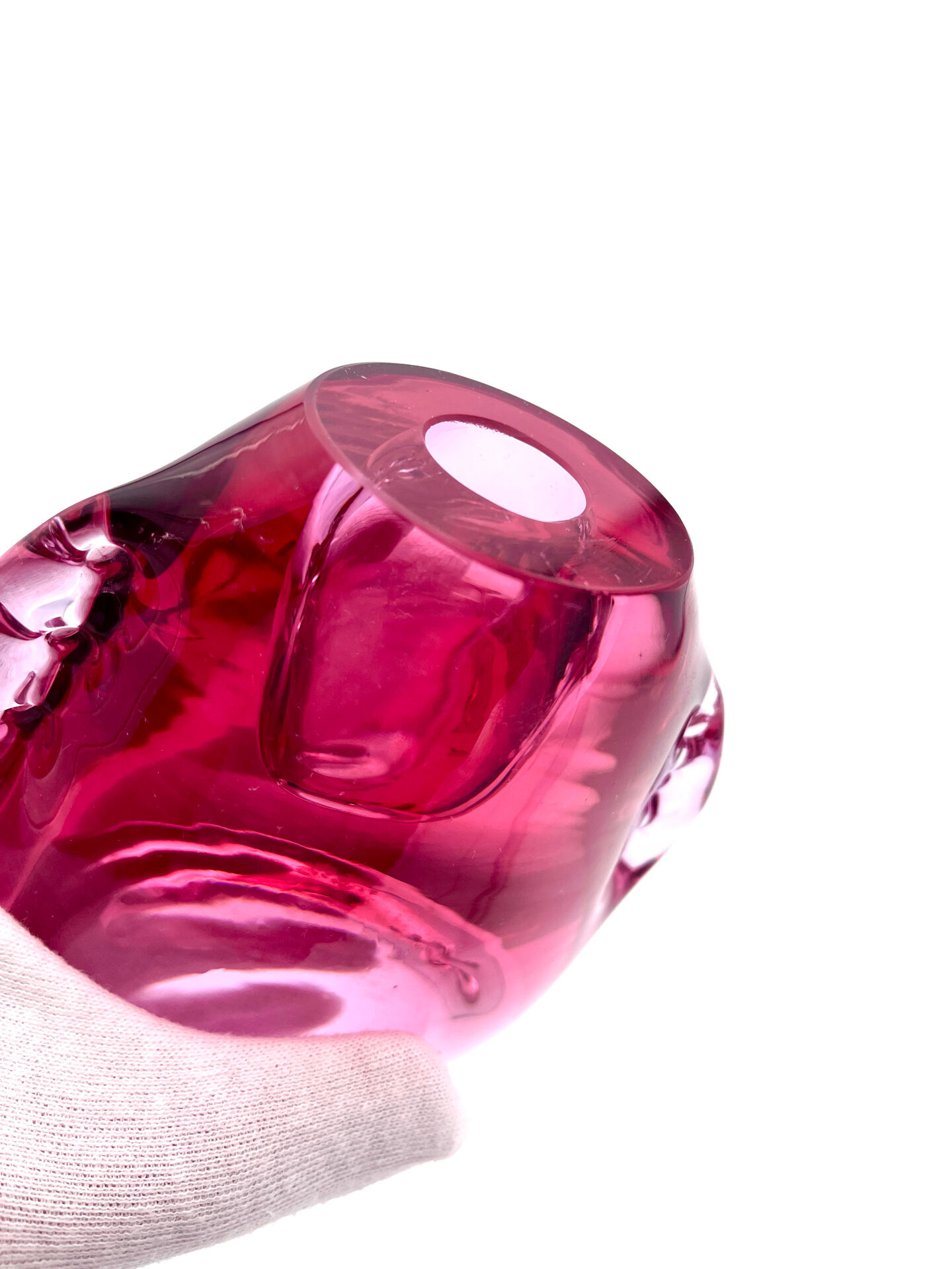 Vase Miloslav Klinger ZBS Verre Bohême Rubis