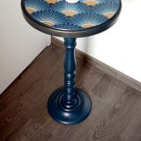 Vintage pedestal table restyled